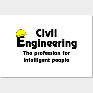 Smart Civil Engineer Posters and Art